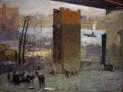 George Bellows The Lone Tenement Germany oil painting artist